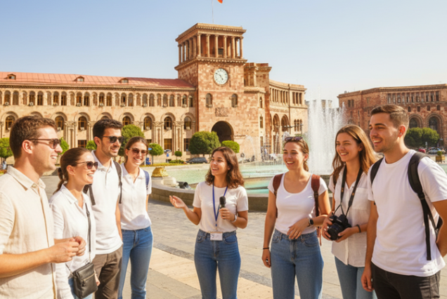 Group Walking Tour of Yerevan: Cascade, Opera, and Republic Square